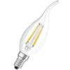 LED Kerze windstoss E14 470lm 2.700K40 W Ersatz warmweiss Filament klar