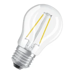 LED Tropfen E27 470lm 2.700K 40 WErsatz warmweiss Filament klar