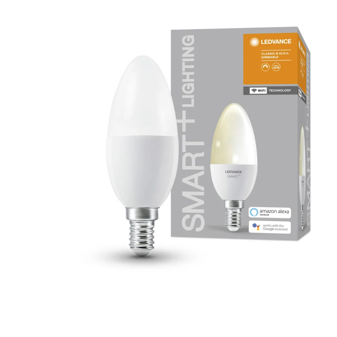Ledvance SMART+ Glühlampe Classic B Kerze 9,6 x 6,1 x 15,4 cm DIM