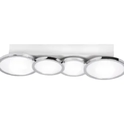 Lightme Badleuchte Aqua IP 44 4er Deckenleuchte Chrom
