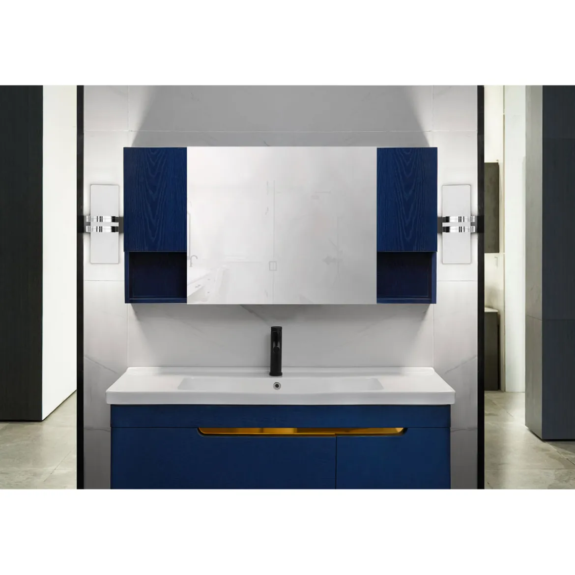 Lightme Badleuchte Aqua IP 44 Up und Down Chrom