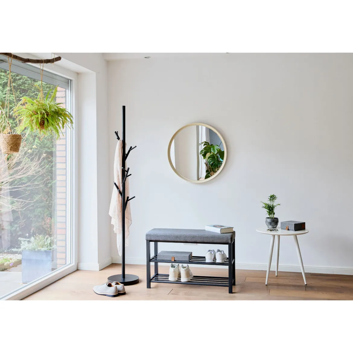 LOFT Schuhregal mit Sitzbank