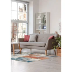 Luxor living Teppich Polino 120x170 cm blau-koralle