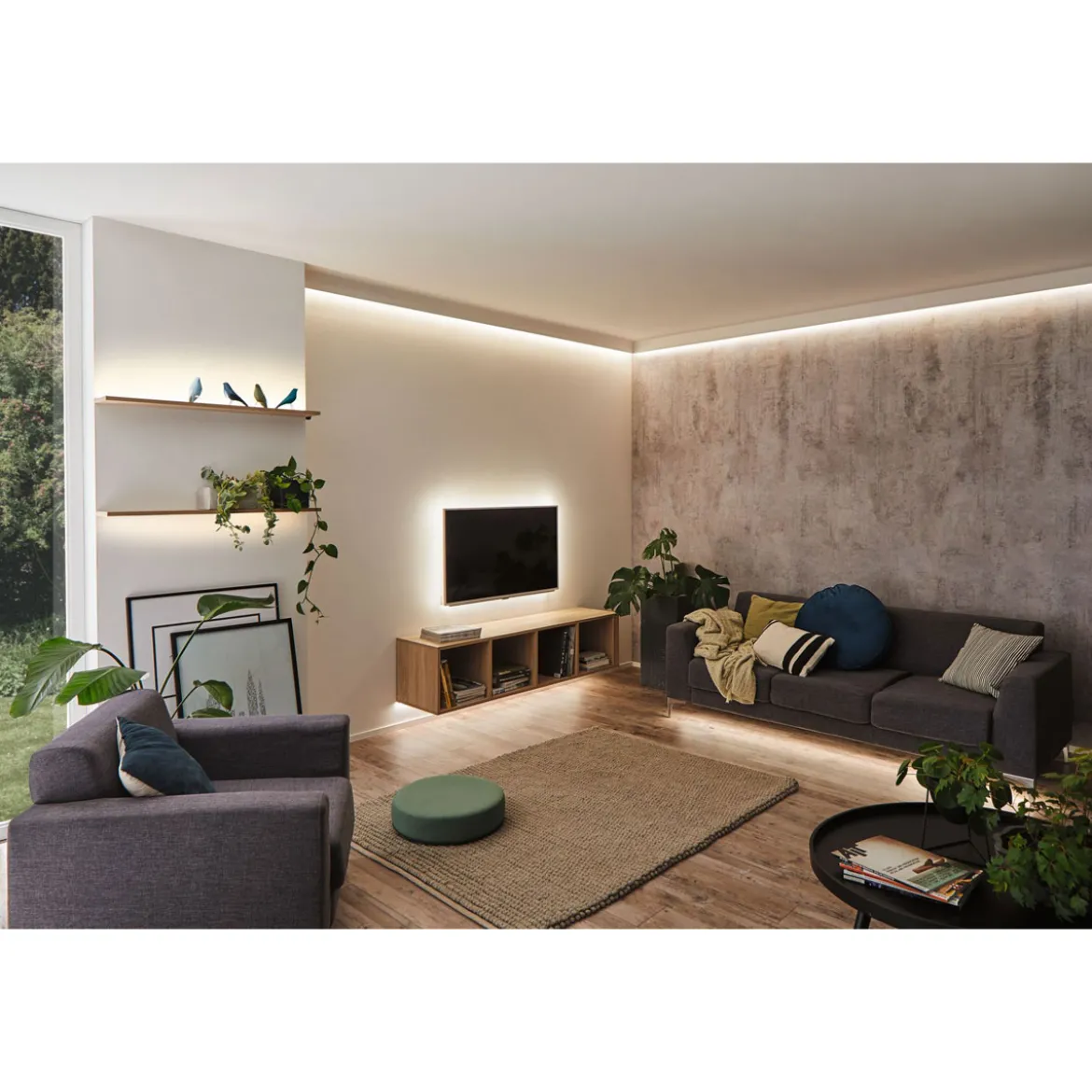 MaxLED 250 Basisset 3m RGBW IP20 3000K20W 230/24V 24VA Silber