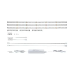 MaxLED 500 Comfort Set kitchen 1,8m IP44Cover 2700K 11W 230/24V 20VA Silber Kst