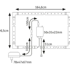 MaxLED 250 Comfort Sets TV 75 RGBW 3000K25,5W 230/24V Silber Kst