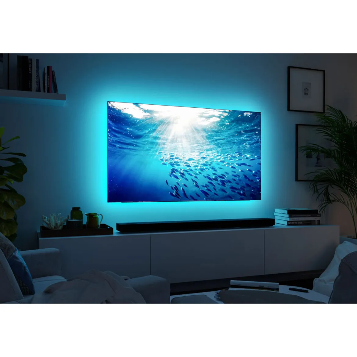 MaxLED 250 Comfort Sets TV 55 RGBW 3000K20,5W 230/24V Silber Kst