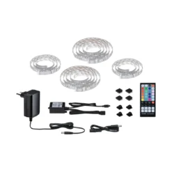 MaxLED 250 Comfort Sets TV 65 RGBW 3000K22W 230/24V Silber Kst