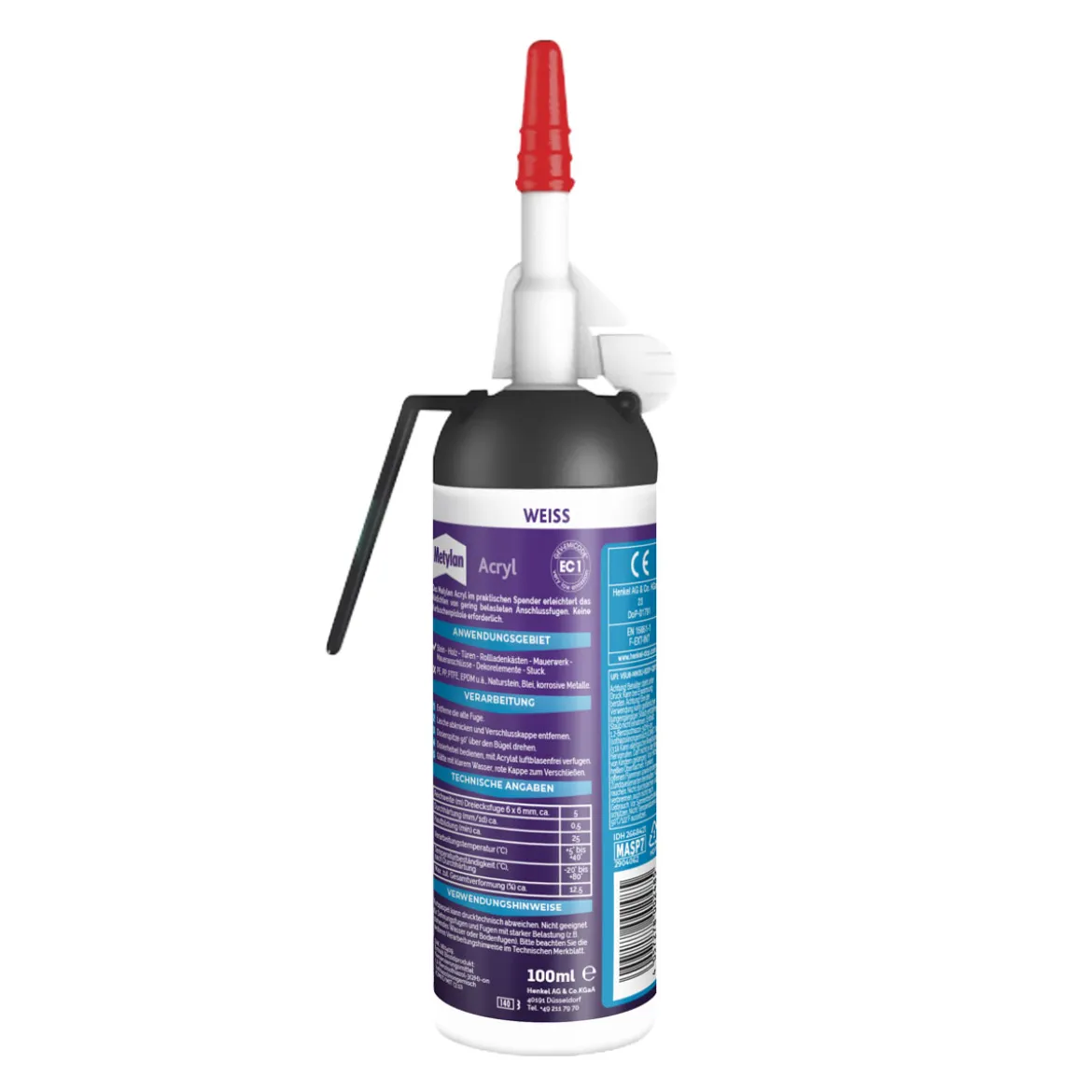 Metylan Dichtmasse Wand und Decke Acryl weiß 6 x 100 ml