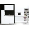 Minikueche weiss 100x60cm Pantry 100Smit Siebkorbventil respekta