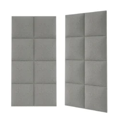 Mollis Polsterpaneele grau 30 x 30 cm