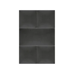 Mollis Polsterpaneele schwarz-grau 60 x 30 cm