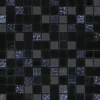 Mosaikfliese X-Glue Glas Schwarz-Blau 30 x 30 cm selbstklebend