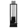 MyFireTool Kaminofenbesteck, 3tlg., Farbe: Schwarz, pulverbeschichtet