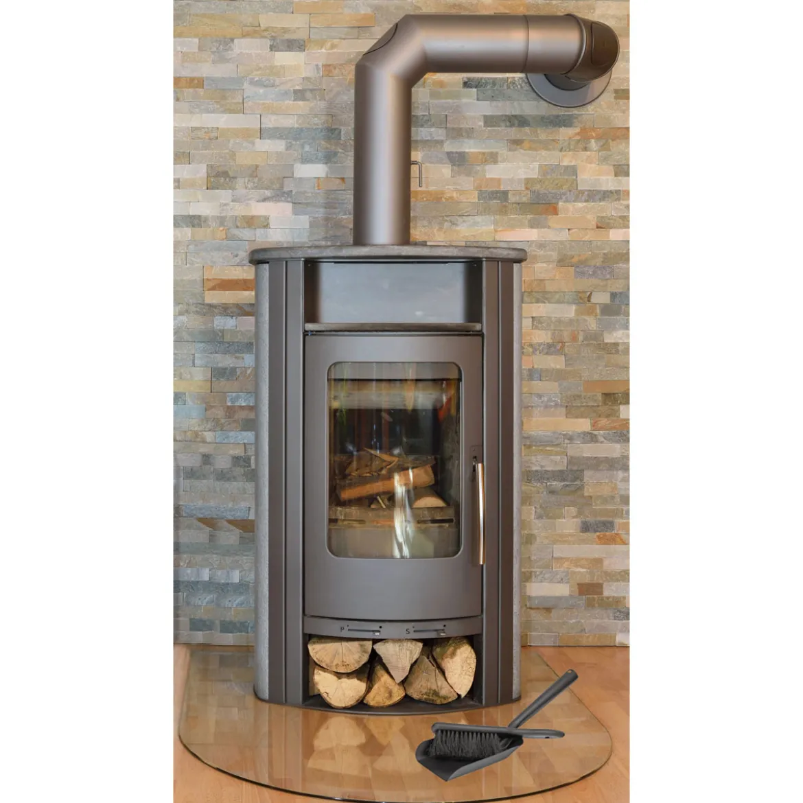 MyFireTool Kehrgarnitur schwarz