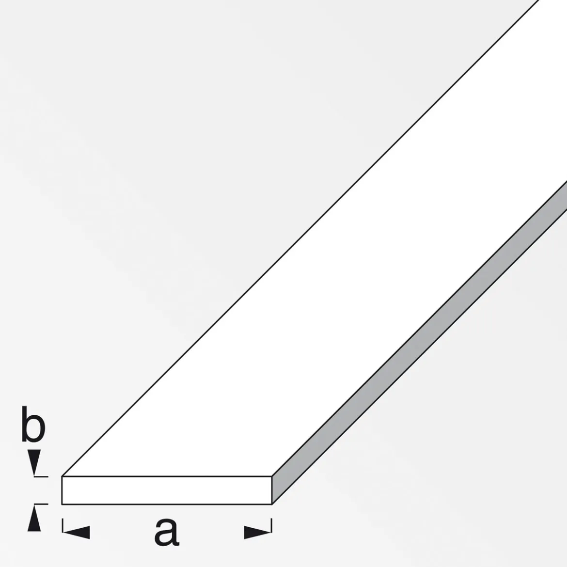 MyTool Flachstange 40 x 3 cm 1m silber