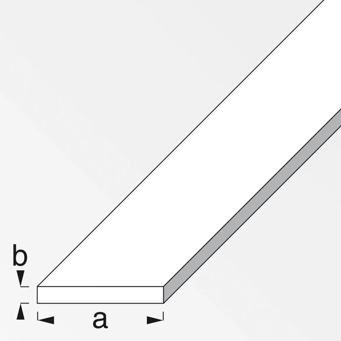 MyTool Flachstange 50 x 3 cm 1m silber