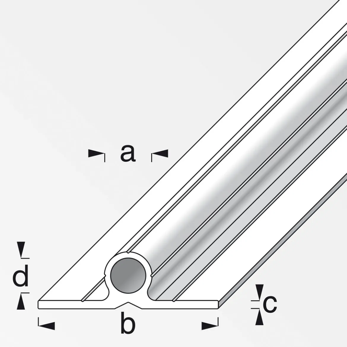 MyTool Rohr 2 Schenkel 180 für M8 1m blank