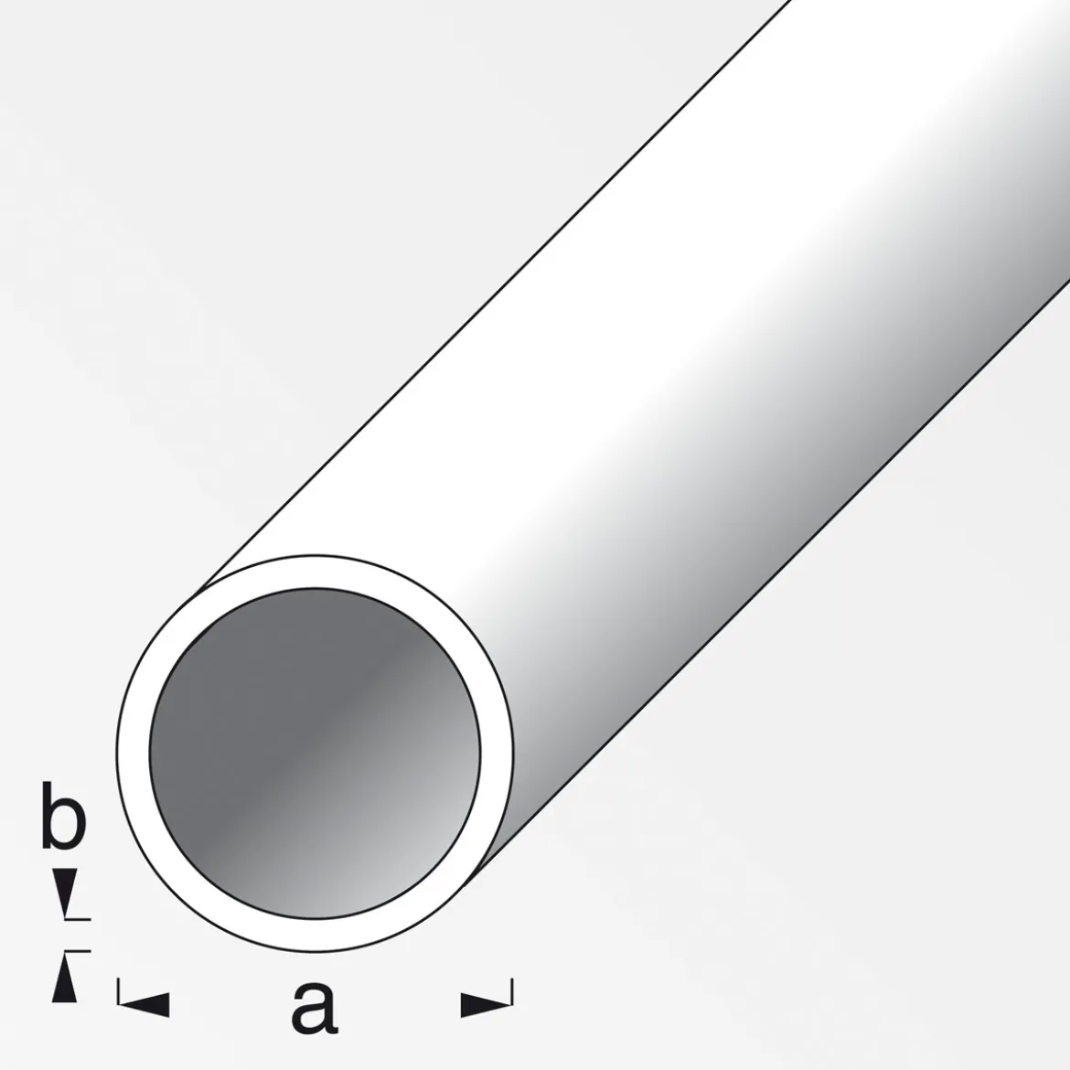 MyTool Rundrohr 16 x 1 cm silber