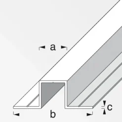 MyTool U-Profil mit 2 Schenkel 11,5 mm 1m blank