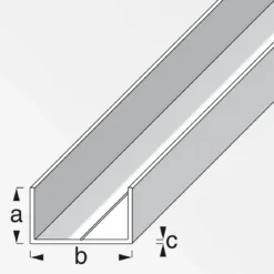 MyTool U-Profil 7,5 x 12,5 mm 1m blank