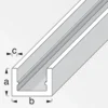 MyTool U-Profil 10 x 19,5 x 1,5 mm 1m silber