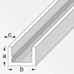 MyTool U-Profil 10 x 13,5 x 1,5 mm 1m silber