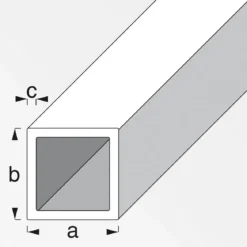 MyTool Vierkant-Rohr 20 x 20 x 1,5 mm 1m kaltgewalzt