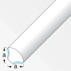 MyTool Viertelkreis-Eckleiste selbstklebend 14 mm 1m weiß