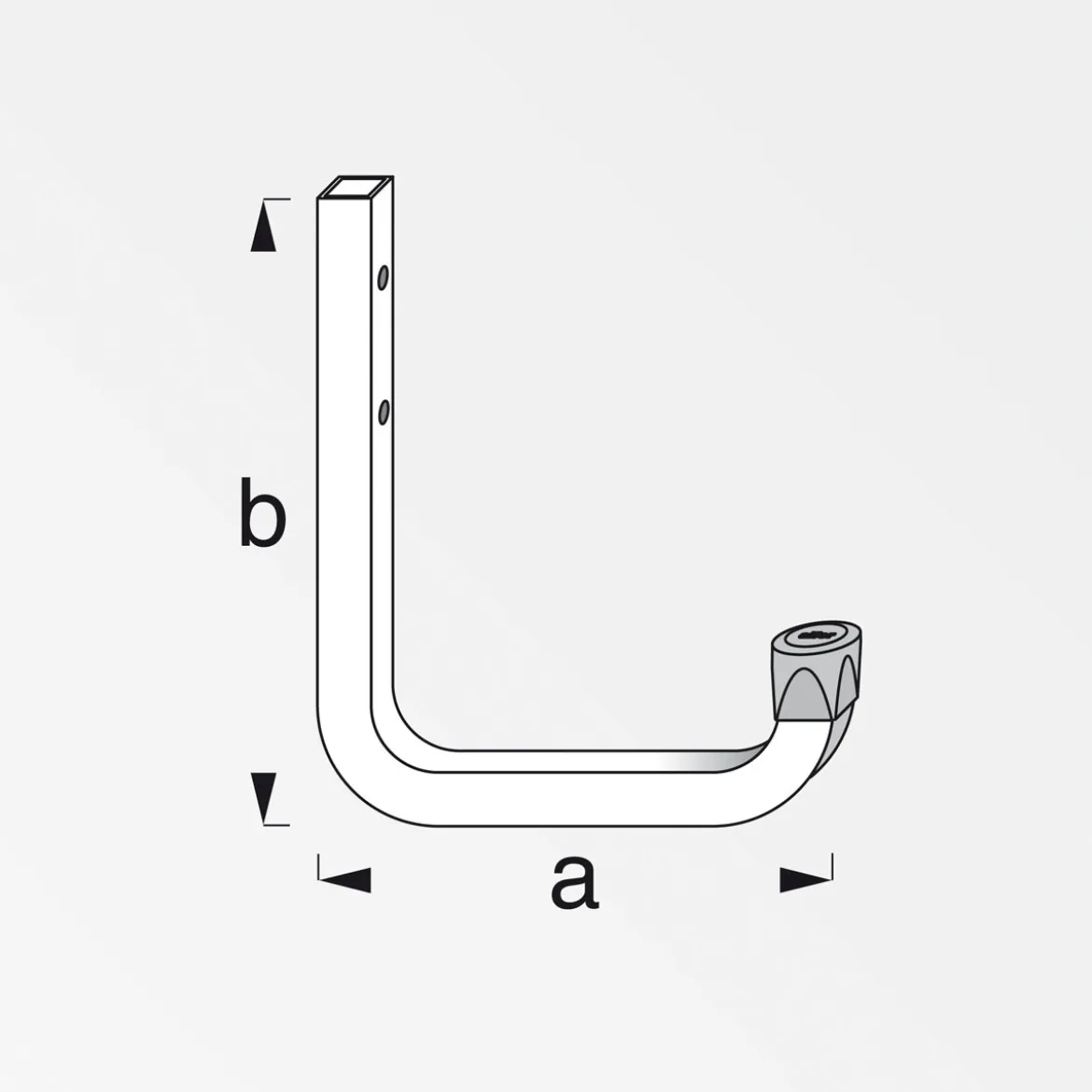 MyTool Wandhaken 80 mm verzinkt