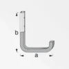 MyTool Wandhaken Typ 4 115 x 140 mm gummiert rot