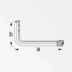 MyTool Wandhaken 80 x 175 mm blank