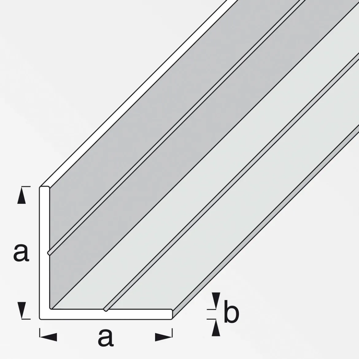 MyTool Winkel 15,5 mm 2,5m gleichschenklig weiß