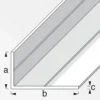 MyTool Winkel 29,5 x 53,6 mm 2,5m ungleichschenklig weiß