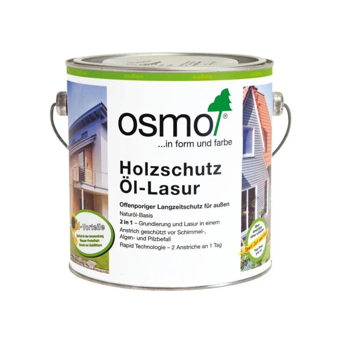 Osmo Holzschutz Öl-Lasur Nussbaum 2,5 L