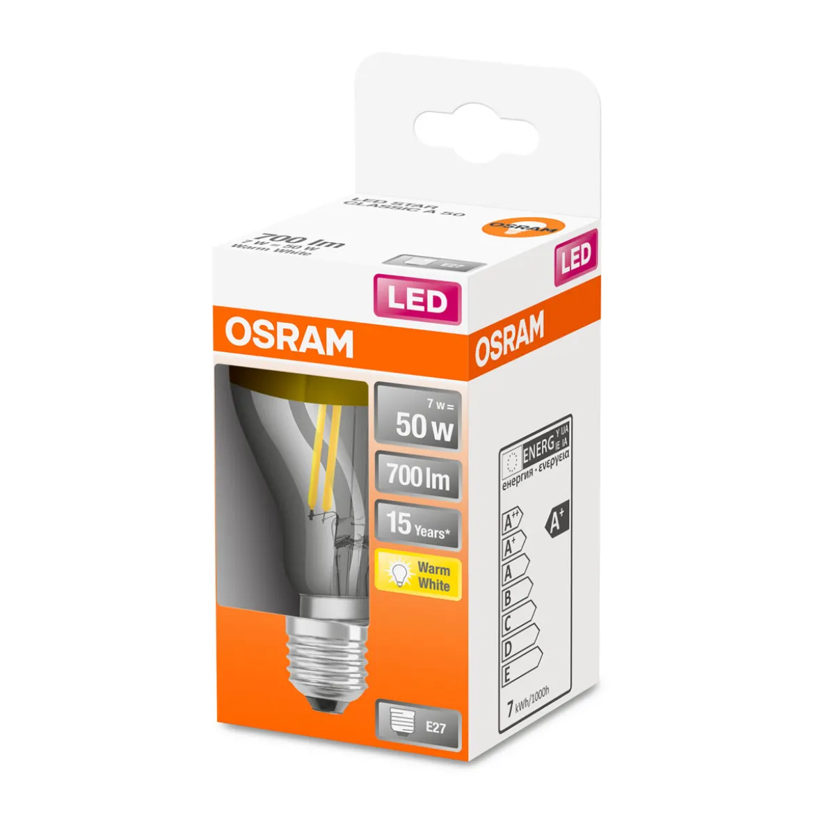 Osram LED-Leuchtmittel gold warmweiß E27 50W