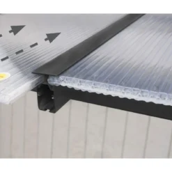 Palram Terrassenüberdachung Olympia 300 x 730 cm grau