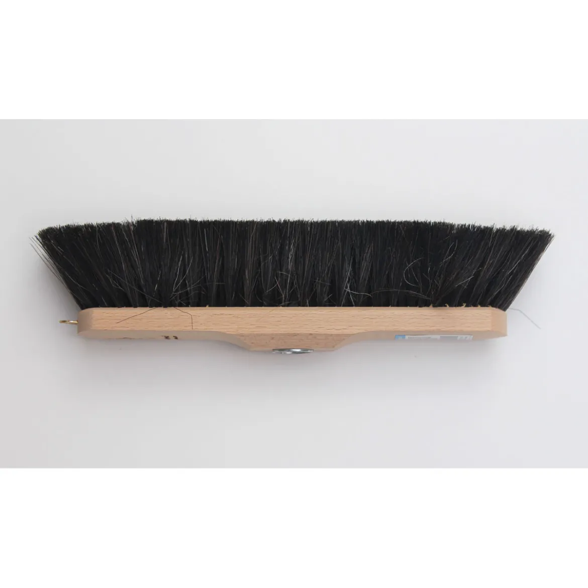 Peggy-Perfect Besen natur lackiert Rosshaar