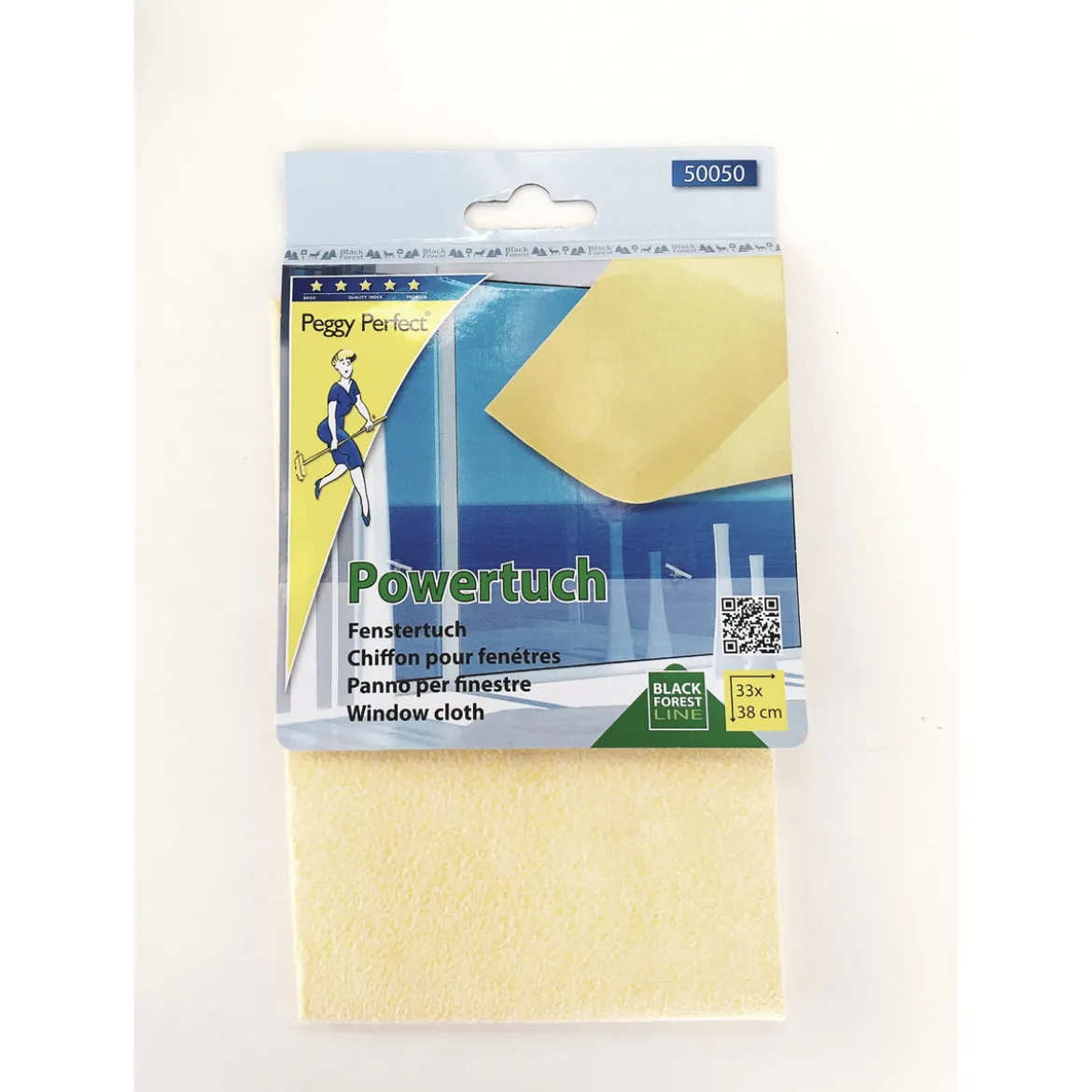 Peggy-Perfect Fenstertuch Powertuch gelb