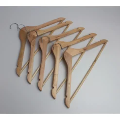 Peggy-Perfect Holzkleiderbügel mit Steg 5er Pack