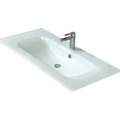 Pelipal Glaswaschtisch Trentino weiß 107 x 1,5 x 50 cm