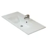 Pelipal Mineralmarmor-Waschtisch Trentino weiß 107 x 1,5 x 20 cm