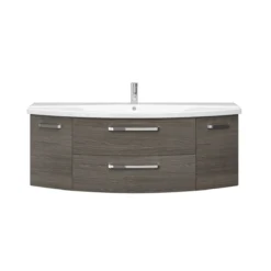 Pelipal Waschtischunterschrank Asti grau Fokus 4010 140 x 49,2 x 48 cm