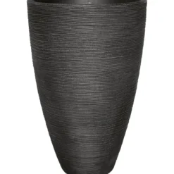 Pflanzgefäß Rillenoptik 40 x 60 cm anthrazit