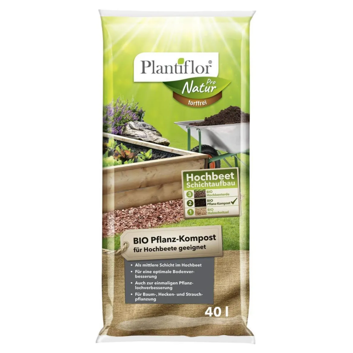 Plantiflor BIO Pflanz-Kompost 40 L
