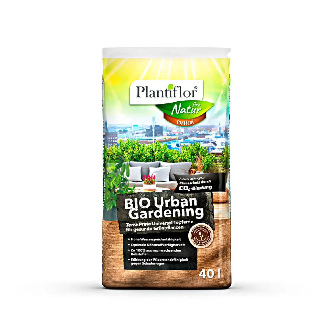 Plantiflor BIO Urban Gardening torffrei 40 L
