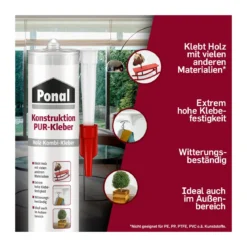 Ponal PU-Kleber Konstruktion PUR-Kleber 530 g