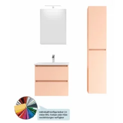 Progetto Idea Stella Hochschrank Miral BxHxT 34x132x25cm, 2 Türen, individuelle RAL-Farbe konfigurierbar