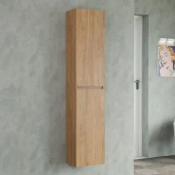 Progetto Idea Stella Hochschrank Miral BxHxT 34x132x25cm, 2 Türen, verschiedene Holzdekore