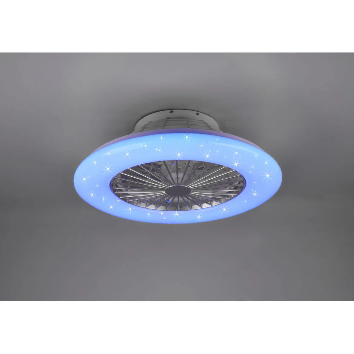 Reality LED-Deckenleuchte Stralsund mit Ventilator weiß